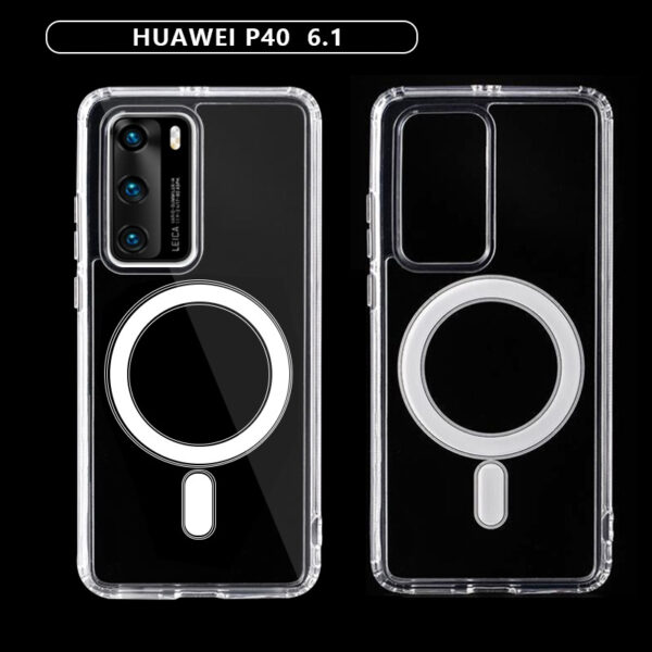 Huawei Phone Case Einfach Magnetisch Transparent – Bild 2